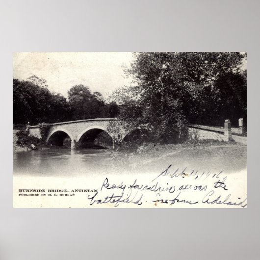 Brug van Burnside, Antietam MD Civil War 1906 Poster (Voorkant)