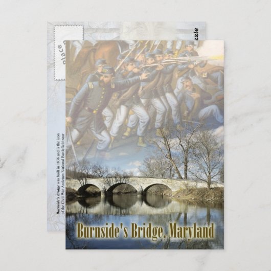 Brug van Burnside, Nationaal slagveld Antietam Briefkaart (Voorkant / Achterkant)