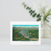 Brug van Castaic Creek nabij Saugus Briefkaart (Staand voorkant)