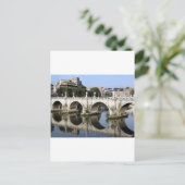 Brug van Castel st Angelo, Rome, Italië Briefkaart (Staand voorkant)