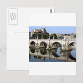 Brug van Castel st Angelo, Rome, Italië Briefkaart (Voorkant / Achterkant)