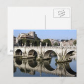 Brug van Castel st Angelo, Rome, Italië Briefkaart (Voorkant / Achterkant)