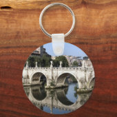 Brug van Castel st Angelo, Rome, Italië Sleutelhanger (Voorkant)