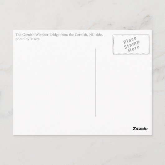 Brug van Cornish-Windsor Briefkaart (Achterkant)
