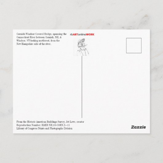 Brug van Cornish-Windsor Briefkaart (Achterkant)