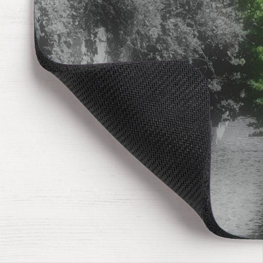 Brug van de Black White Mousepad Muismat (Hoek)