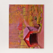 Brug van de groene rivier de Covered - Vermont Legpuzzel (Verticaal)