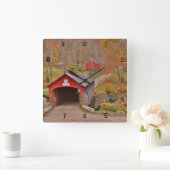 Brug van de groene rivier de Covered - Vermont Vierkante Klok (Huis)