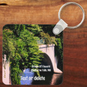 Brug van de Herfsten van de Shelburne Sleutelhanger (Achterkant)