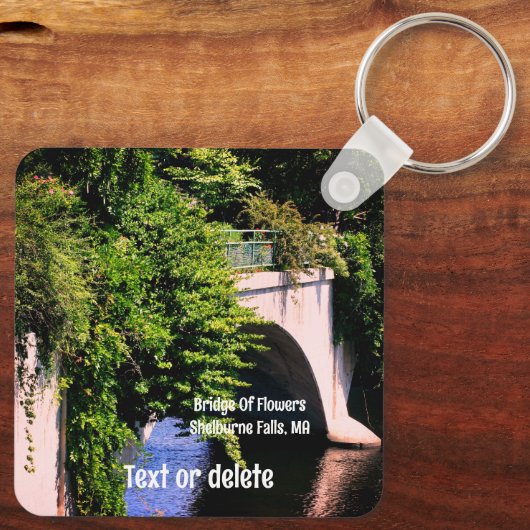Brug van de Herfsten van de Shelburne Sleutelhanger (Achterkant)