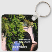 Brug van de Herfsten van de Shelburne Sleutelhanger (Achterkant)