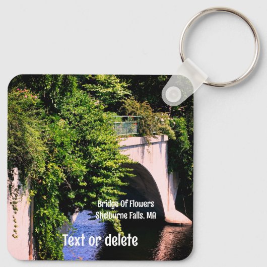 Brug van de Herfsten van de Shelburne Sleutelhanger (Achterkant)