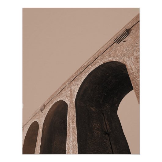 Brug van de Hoogtes - Bruin Perfect Poster (Voorkant)