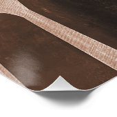 Brug van de Hoogtes - Bruin Perfect Poster (Hoek)