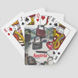 Brug van de Liefde van Oostenrijk Salzburg Pokerkaarten