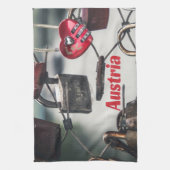 Brug van de Liefde van Oostenrijk Salzburg Theedoek (Verticaal)