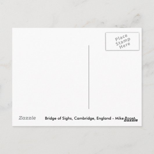 Brug van de Sighs Briefkaart (Achterkant)