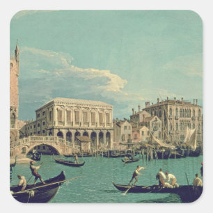 Brug van de Sighs, Venetië c.1740 Vierkante Sticker