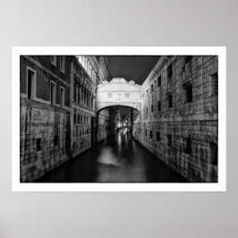 Brug van de Sighs - Venetië/Italië Poster