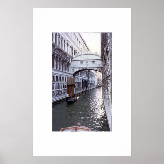 Brug van de Sighs - Venetië Italië Poster (Voorkant)