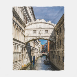 Brug van de Sighs, Venezia, Italië Fleece Deken