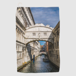 Brug van de Sighs, Venezia, Italië Golfhanddoek