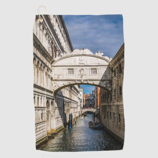 Brug van de Sighs, Venezia, Italië Golfhanddoek (Voorkant)