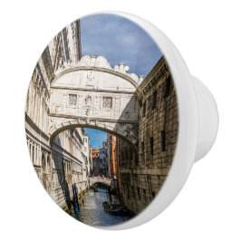 Brug van de Sighs, Venezia, Italië Keramische Knop