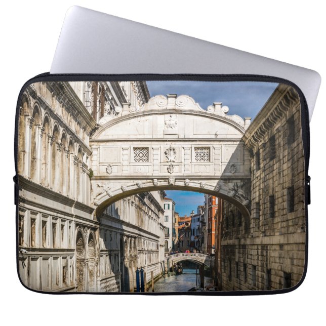 Brug van de Sighs, Venezia, Italië Laptop Sleeve (Voorkant)