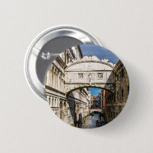 Brug van de Sighs, Venezia, Italië Ronde Button 5,7 Cm