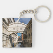 Brug van de Sighs, Venezia, Italië Sleutelhanger (Achterkant)