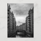 Brug van de Zwarte en Witte Storehouse Briefkaart (Voorkant)