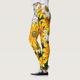 Brug van Flowers Daisies Leggings