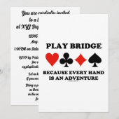 Brug van het spel omdat elke hand een avontuur is kaart (Voorkant / Achterkant)