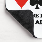 Brug van het spel omdat elke hand een avontuur is muismat (Hoek)