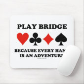 Brug van het spel omdat elke hand een avontuur is muismat (Met muis)