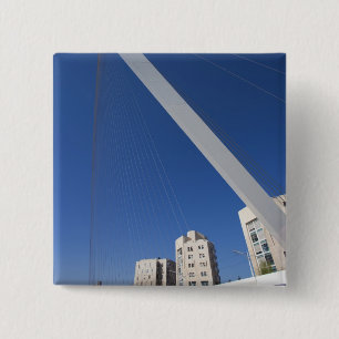 Brug van Jerusalem Chords Vierkante Button 5,1 Cm