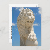 Brug van leeuwen standbeeld St. Augustine, Florida Feestdagenkaart (Voorkant / Achterkant)