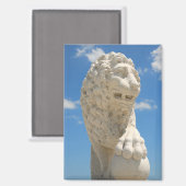 Brug van leeuwen standbeeld St. Augustine, Florida Magneet (Voorkant / Achterkant)