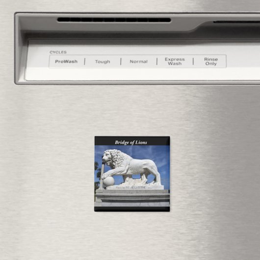 Brug van leeuwenculptuur magneet (Insitu (Vaatwasser))