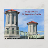 Brug van Lions St. Augustine, Florida Briefkaart (Voorkant)