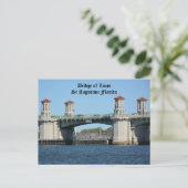 Brug van Lions St Augustine Florida Briefkaart (Staand voorkant)
