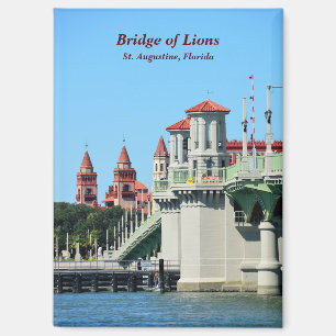 Brug van Lions St. Augustine, Florida Magneet