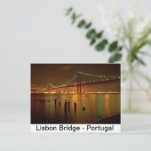 Brug van Lissabon - Portugal Briefkaart (Staand voorkant)