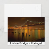 Brug van Lissabon - Portugal Briefkaart (Voorkant / Achterkant)