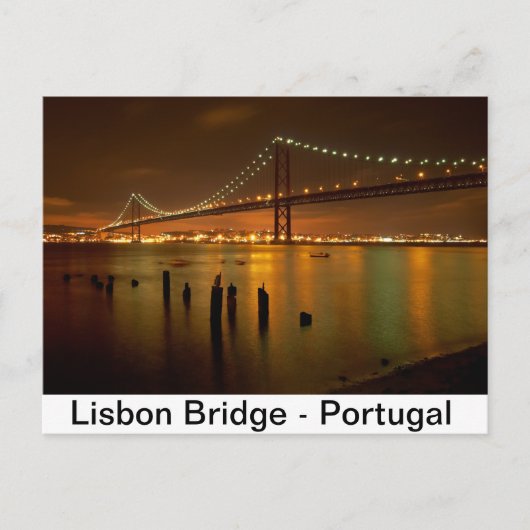 Brug van Lissabon - Portugal Briefkaart (Voorkant)