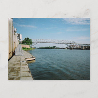 Brug van Long Allen over de Rode rivier Briefkaart