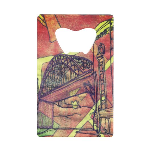 brug van Newcastle Creditkaart Flessenopener (Voorkant)
