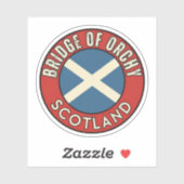 Brug van Orchy, Schotland Sticker (Vel)