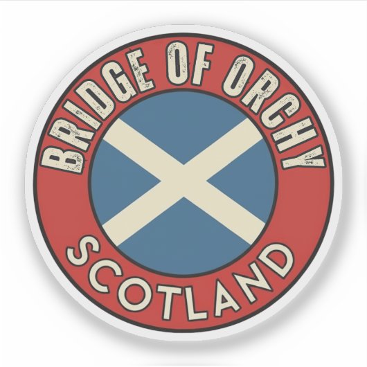 Brug van Orchy, Schotland Sticker (Voorkant)
